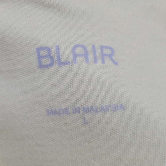 Women's Blair Large Light Yellow Round Neck Long Sleeve Pullover Crested… - Picture 2 of 7